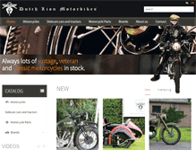 Tablet Screenshot of dutch-lion-motorbikes.com